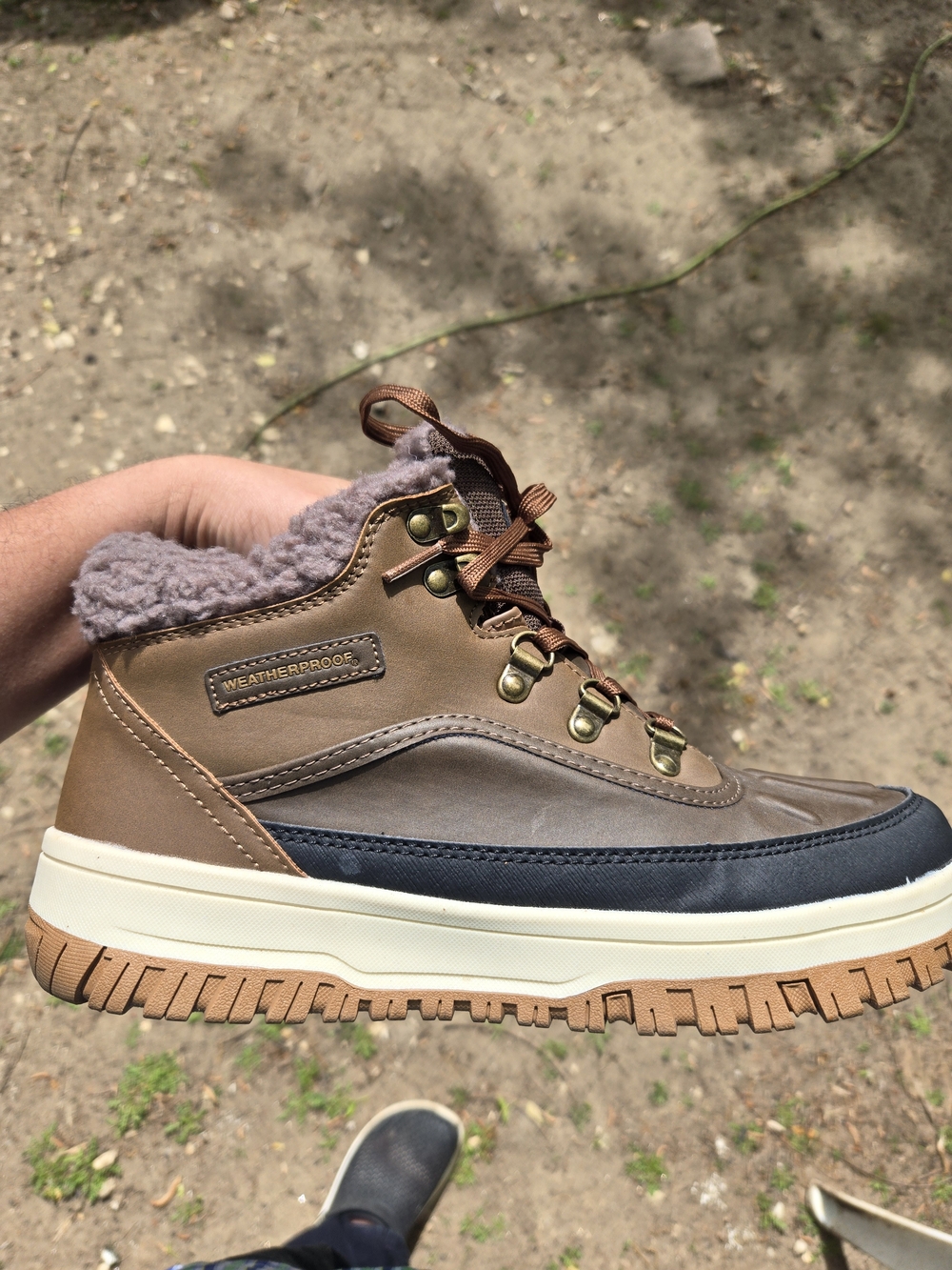 Weatherproof Brown & Black Winter Duck Boot - Picture 4 of 10